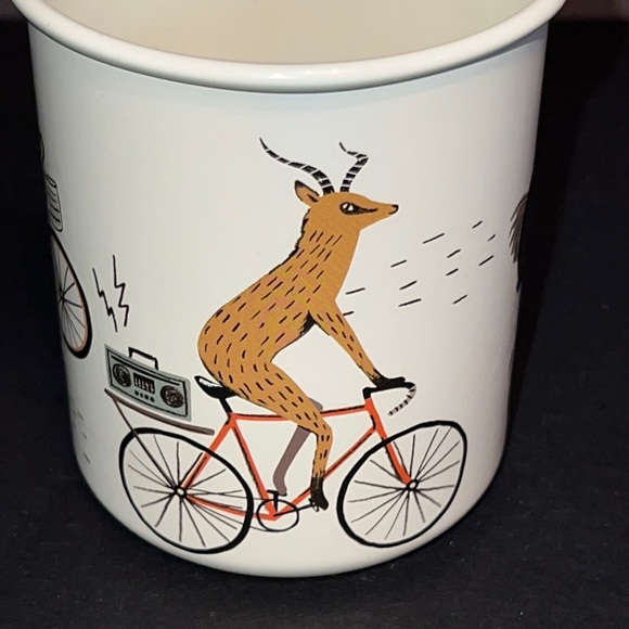 bicycle lovers gift-“Wild Rider” design sketchbook & cotton canvas backpack-NWT - Picture 15 of 16